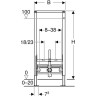 Инсталляция GEBERIT DUOFIX 111.539.00.1 для биде