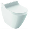 Унитаз-биде напольный GEBERIT AQUACLEAN TUMA COMFORT 146.310.SI.1 панель белое стекло